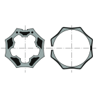 Somfy - Roue+couronne d50 selve gaviota octo 60