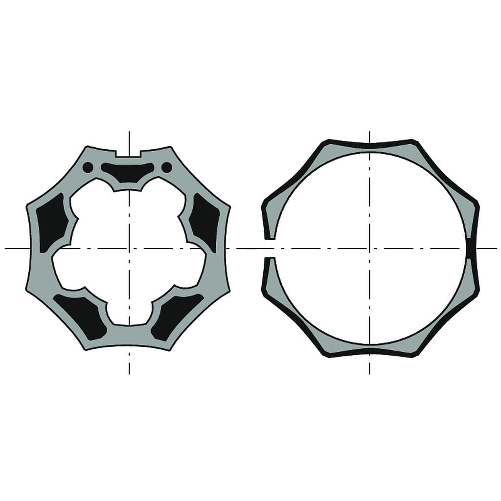 Somfy - Roue+couronne d50 selve gaviota octo 60