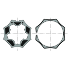 Somfy - Roue+couronne d50 selve gaviota octo 60