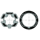 Somfy - Roue+couronne d50 - zf64 recentre