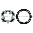 Somfy - Roue+couronne d50 - zf64 recentre