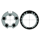 Somfy - Jeu roue et couronne Ø50 compatible Welser Ø63 goutte plate
