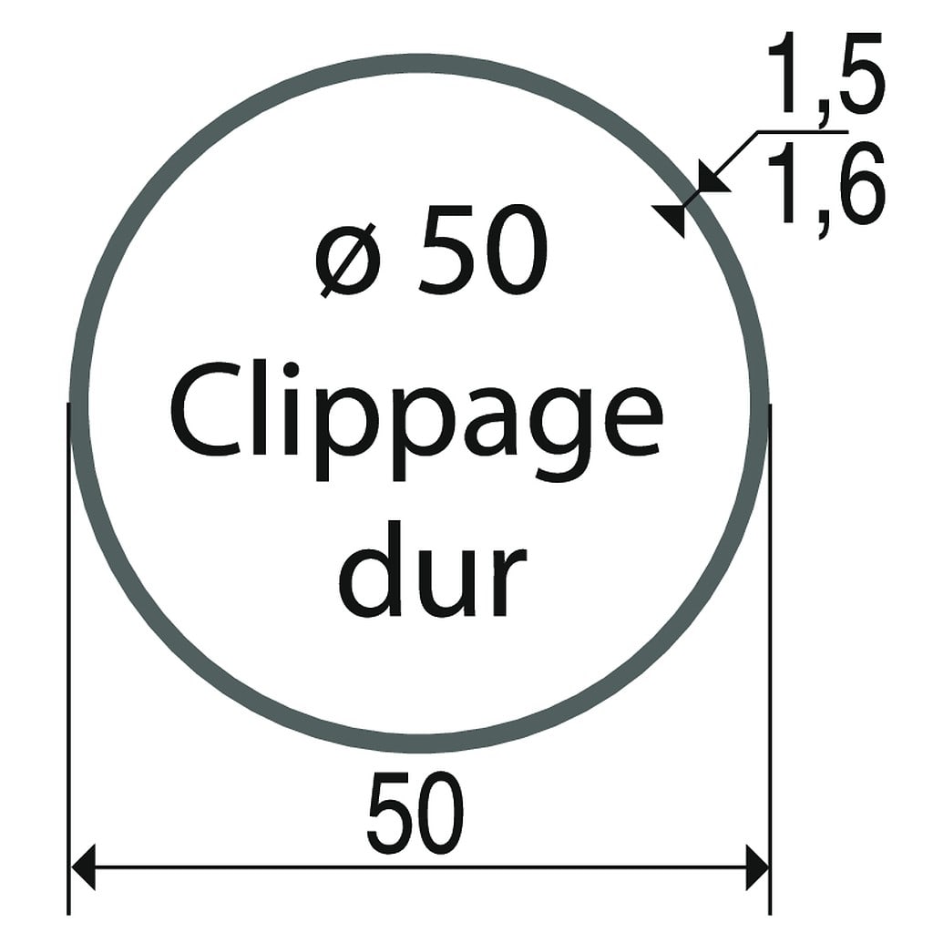 Somfy - Roue Ø50 pour tube diamètre 50 mm clip dur