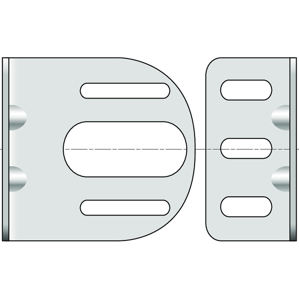 Somfy - Équerre murale pour motorisation ls 40/lt 50