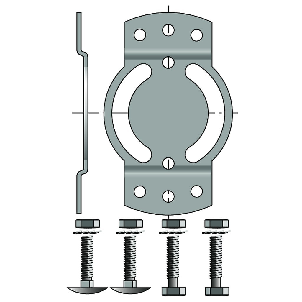 Somfy - Support Ø50 CSI entraxe de fixation 48 mm