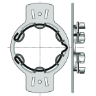 Somfy - Support Ø50 compatible caisson Veka avec anneau d'arrêt
