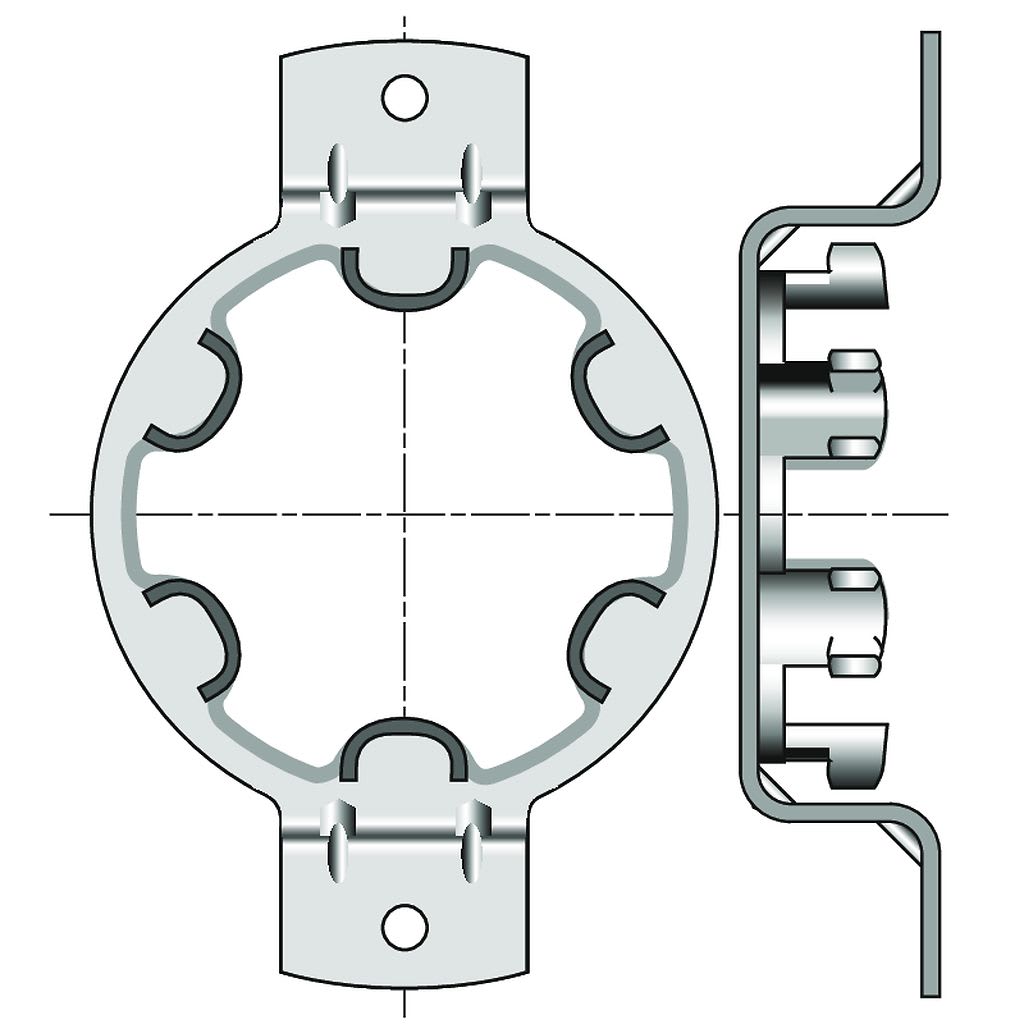 Somfy - Support d50 omega entraxe 90