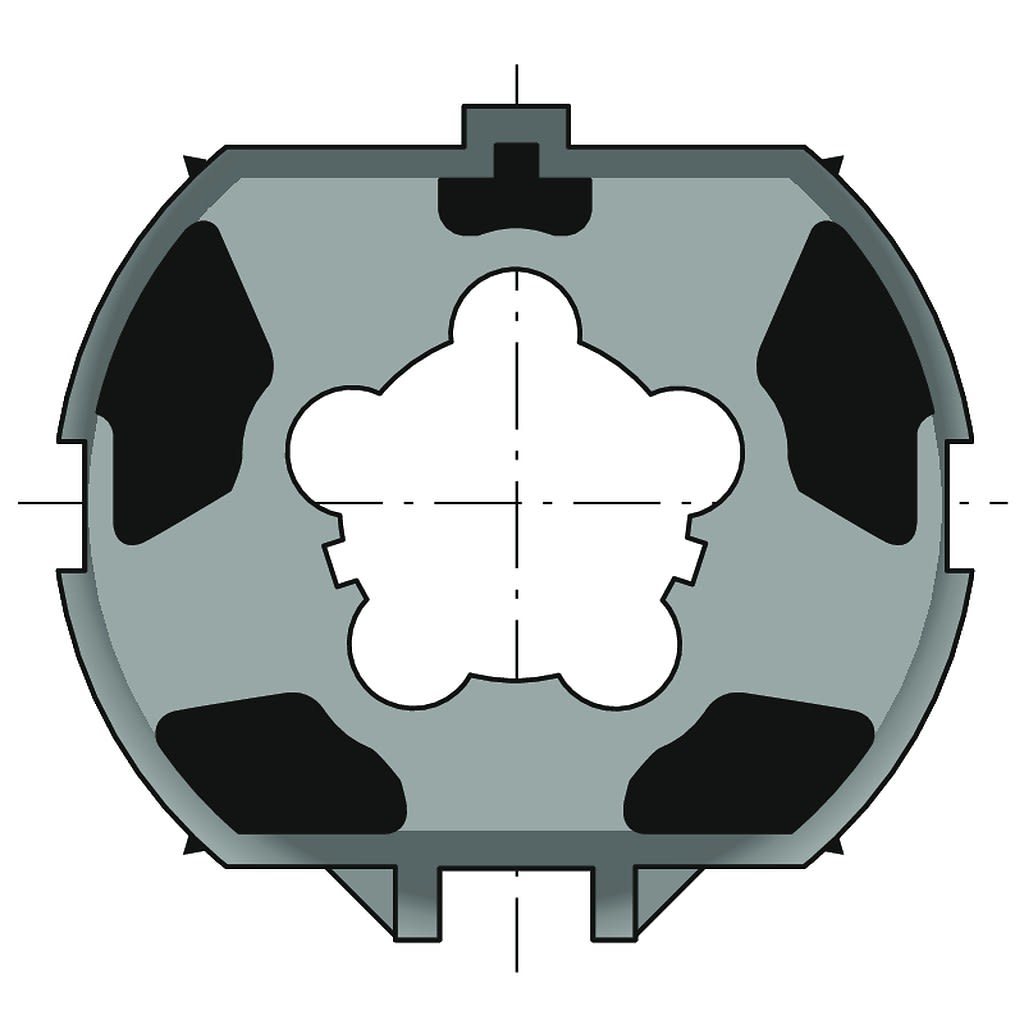Somfy - Roue ø50/60 tube zf80