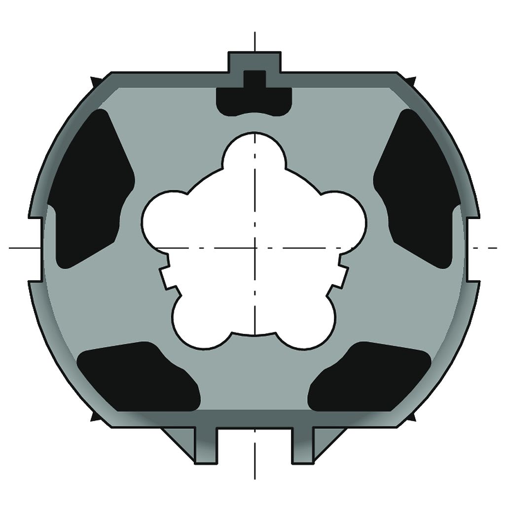 Somfy - Roue ø50/60 tube zf80