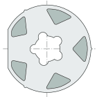 Somfy - Roue d60 tube mischler d102x2