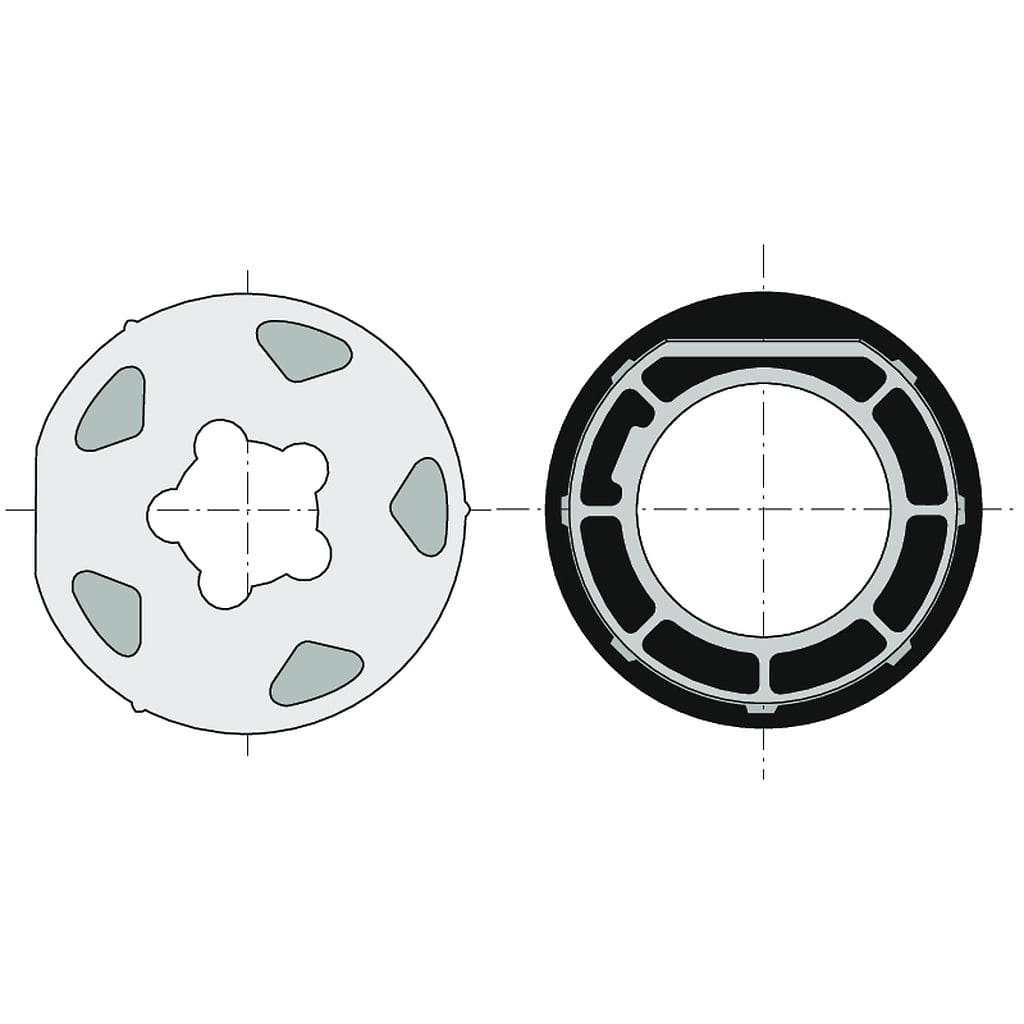 Somfy - Roue+couronne LT60 - tube d101.6x3.6