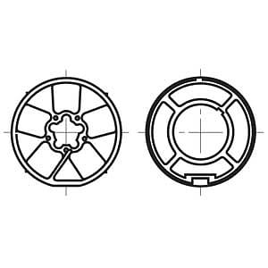 Somfy - Roue+couronne d60 - heroal octo d125