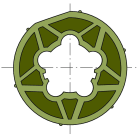 Somfy - Roue ø50 tube d70x2 clip mou