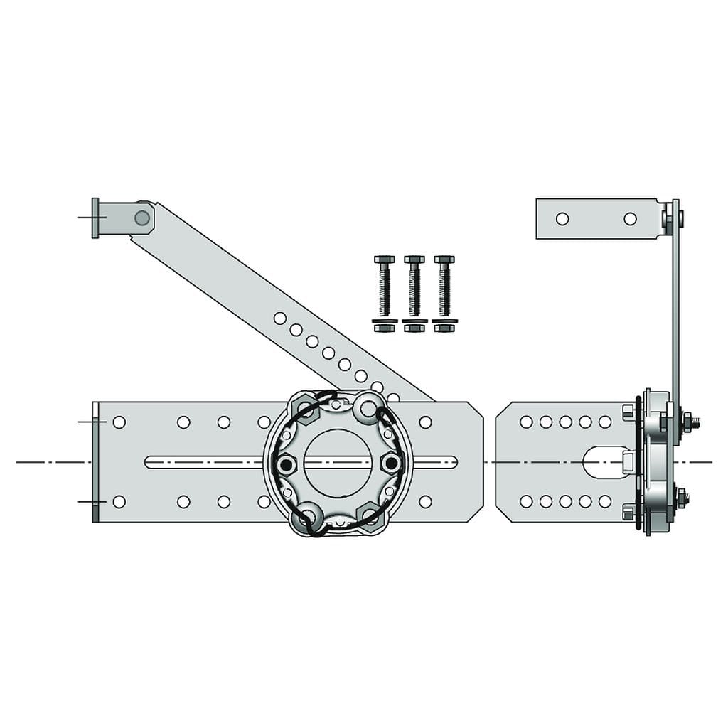 Somfy - Équerre ø50 / ø60 réglable