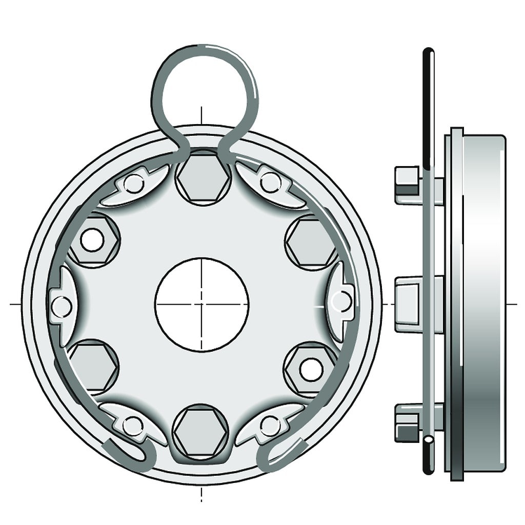 Somfy - Support univ - anneau à boucle