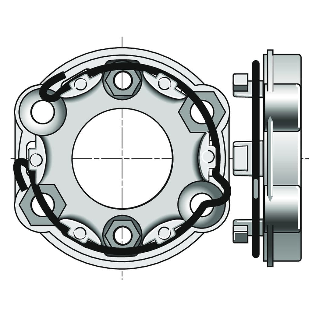 Somfy - Support universel ø50 & 60