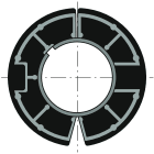 Somfy - Couronne pour motorisation ls 40 pour tube welser diamètre 63 goutte x10