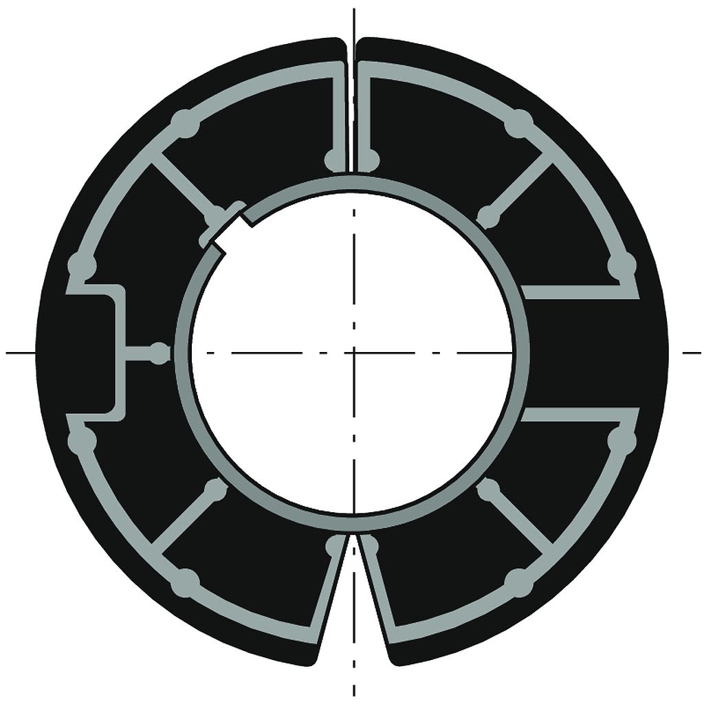 Somfy - Couronne pour motorisation ls 40 pour tube welser diamètre 63 goutte x10