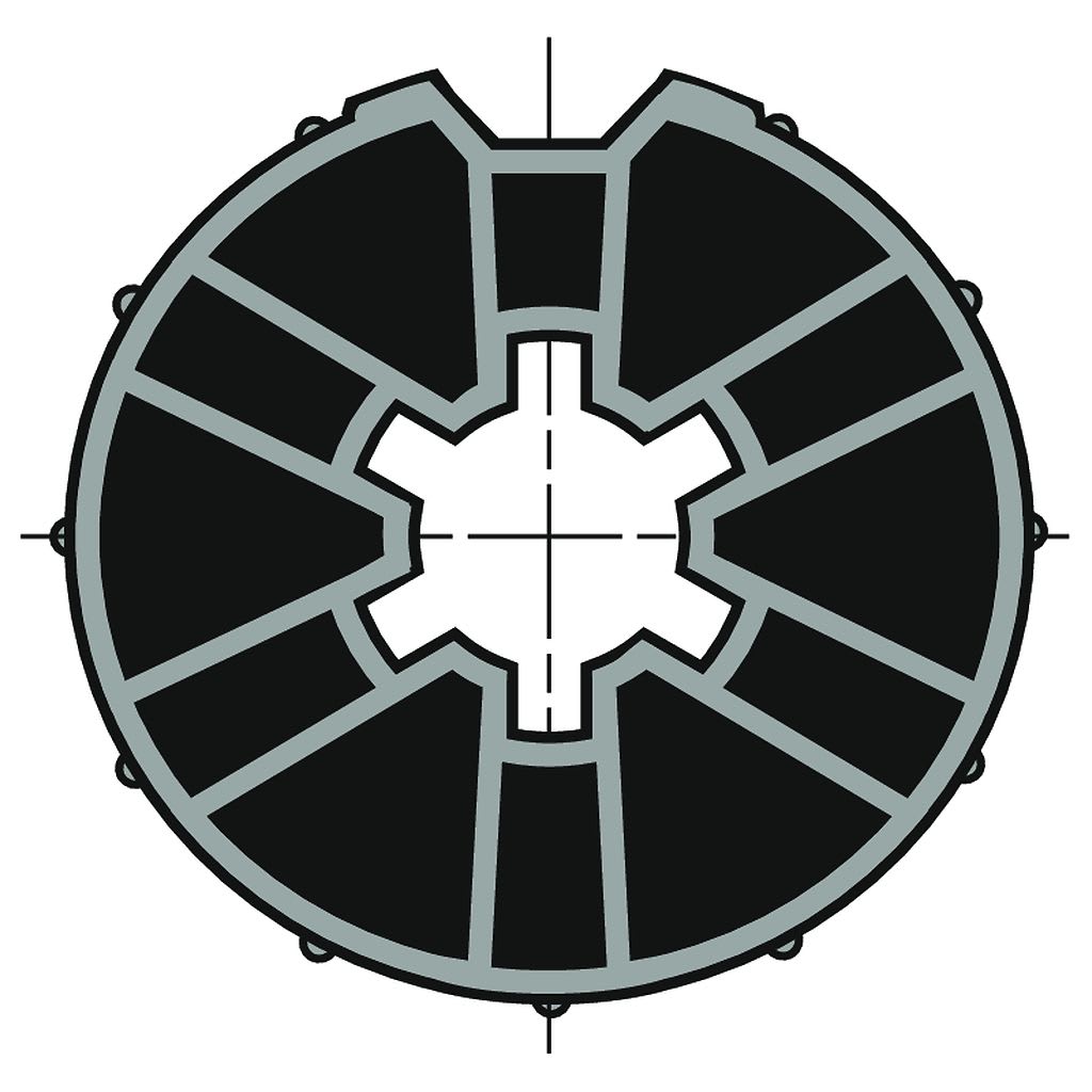 Somfy - Roue pour motorisation ls 40 pour tube macropron diamètre 48 x10