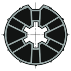 Somfy - Roue pour motorisation ls 40 pour tube macropron diamètre 48 x10