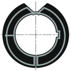 Somfy - Couronne pour motorisation ls 40 pour tube soloscreen