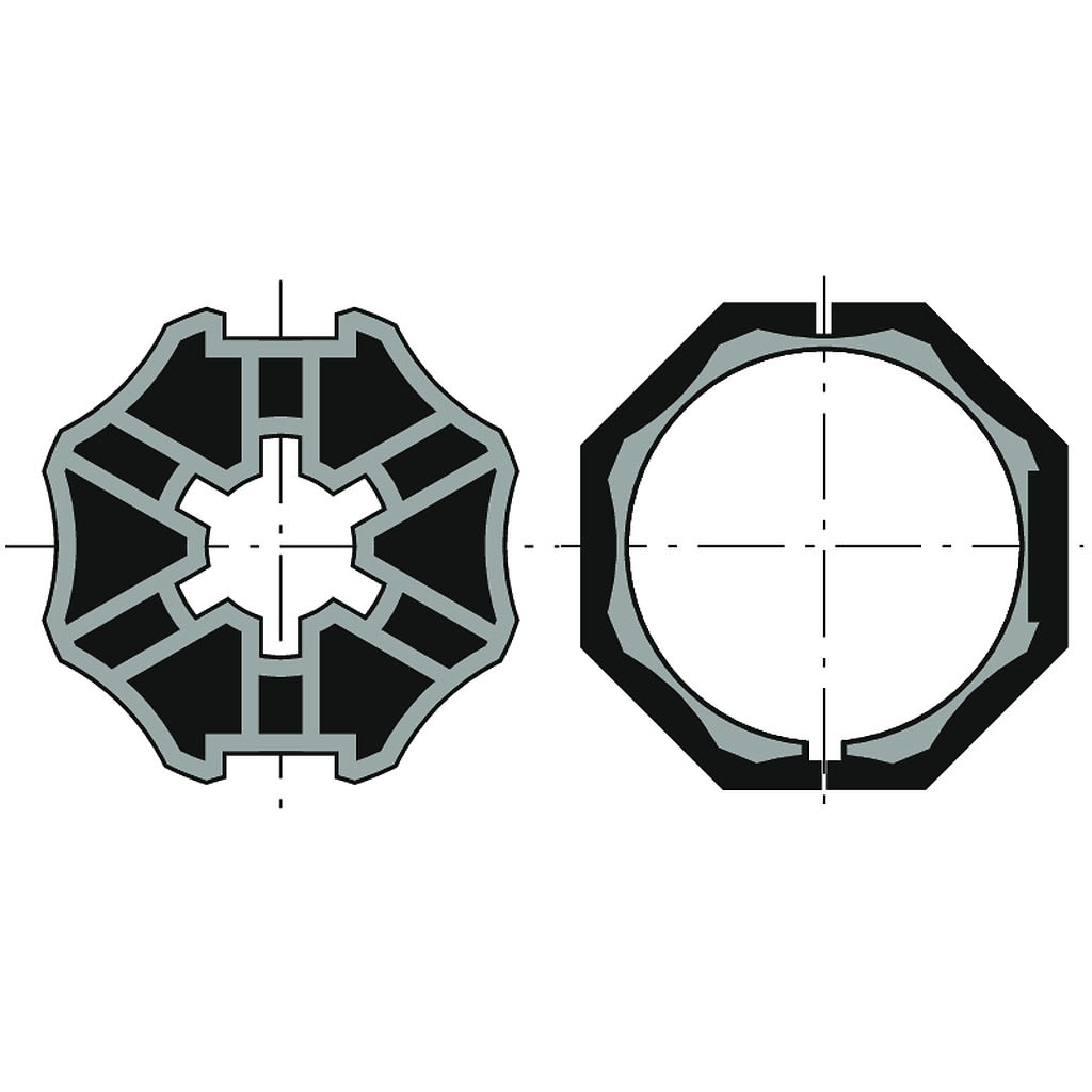 Somfy - Roue couronne pour motorisation ls 40 pour tube deprat octo 40