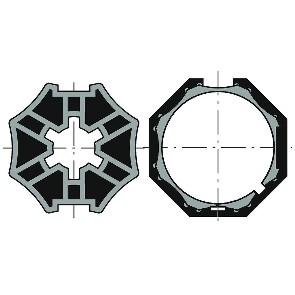 Somfy - Roue couronne pour motorisation ls 40 pour tube imbac octo 40