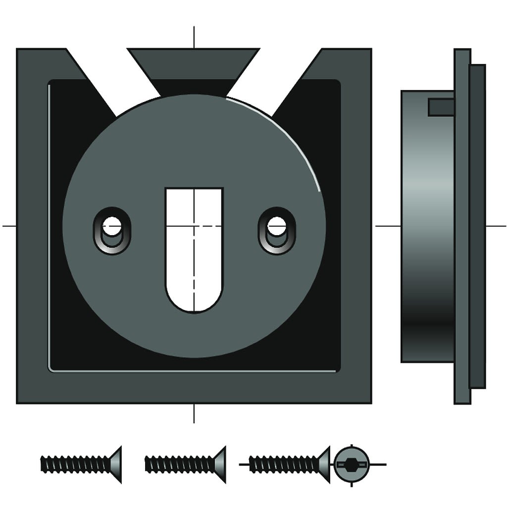 Somfy - Support pour motorisation ls 40 tiroir 68mm