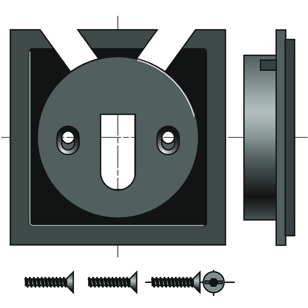 Somfy - Support pour motorisation ls 40 tiroir 68mm