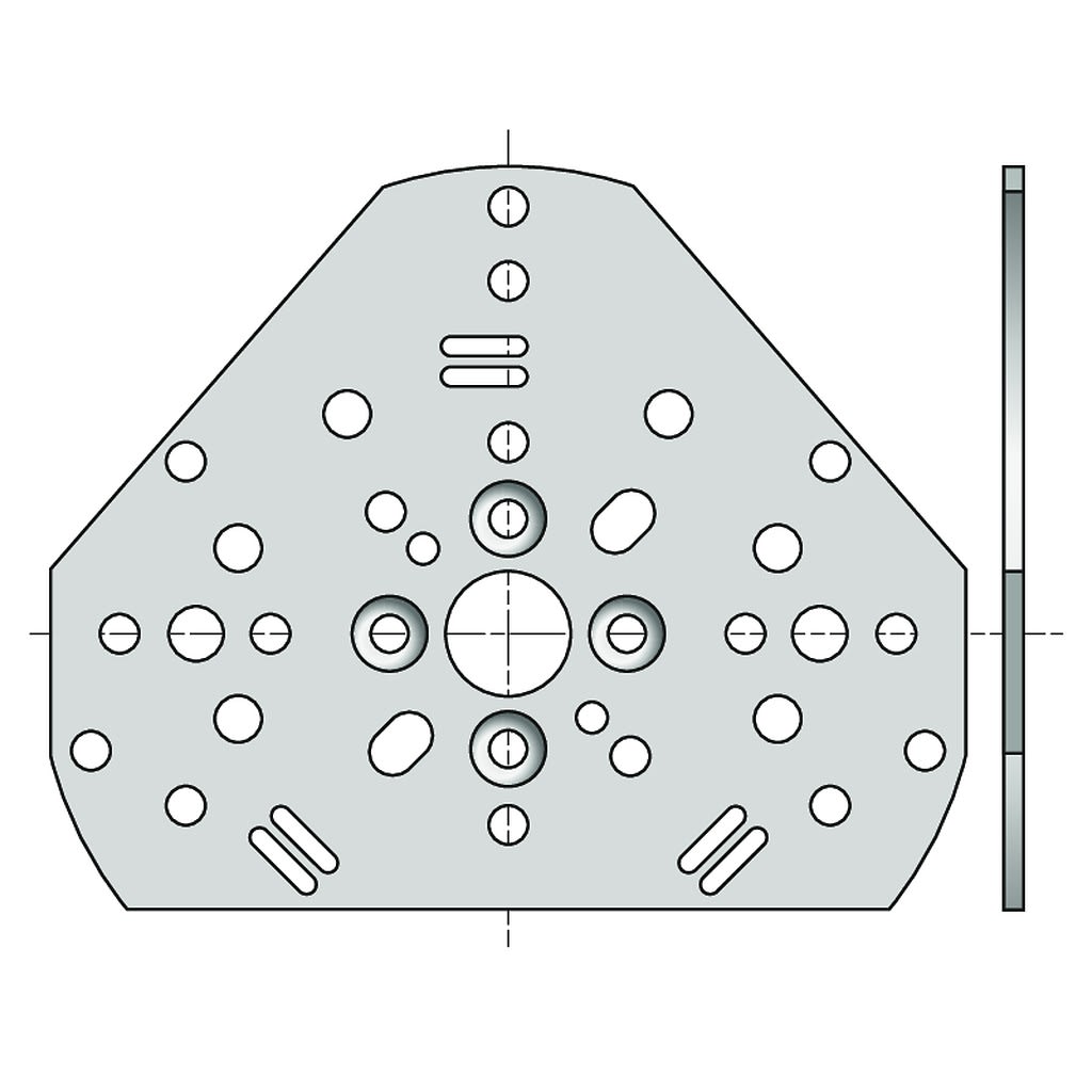 Somfy - Plaque universelle pour motorisation ls 40