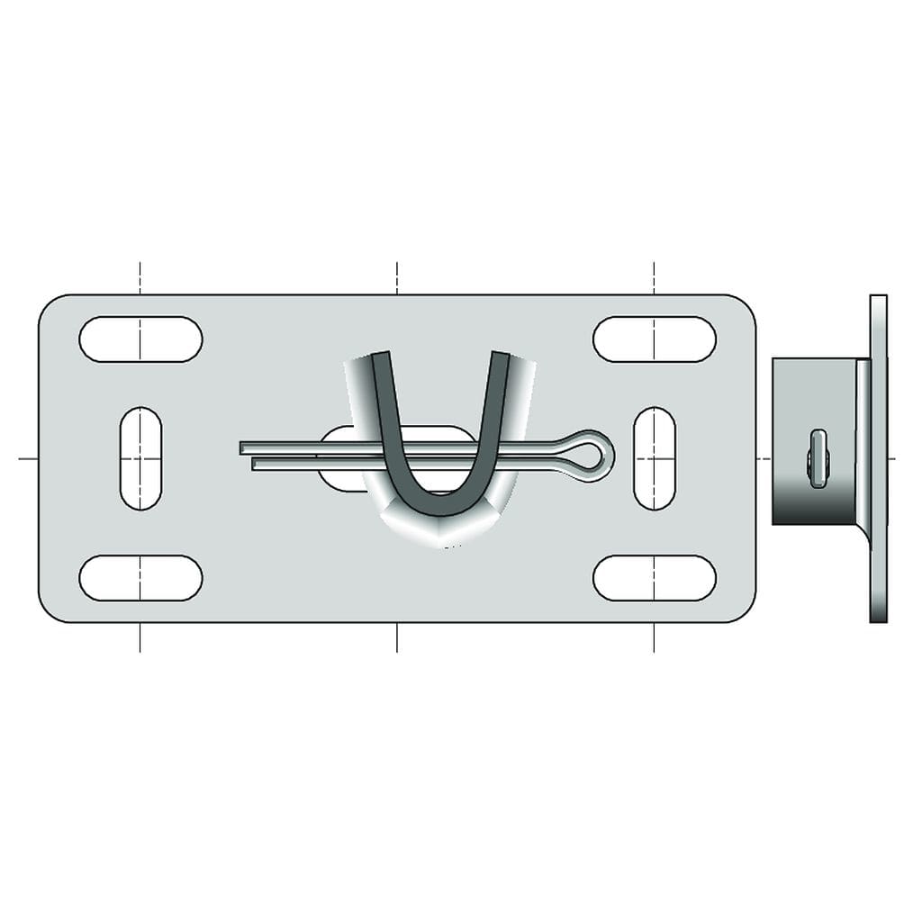 Somfy - Plaque zinguée réglable