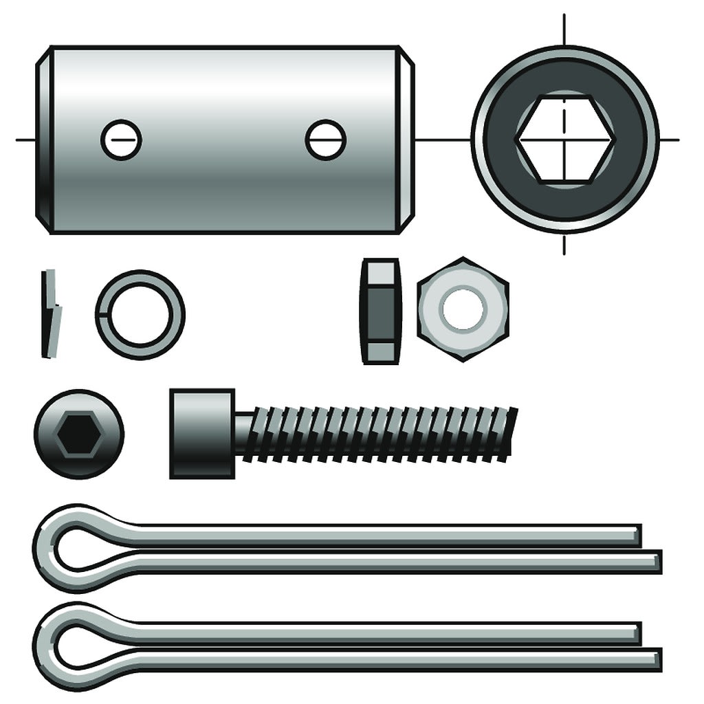 Somfy - Manchon hexa 7mm/carré 8mm (zf)