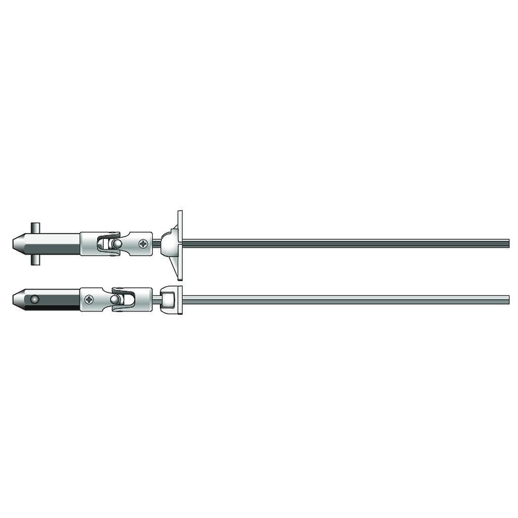 Somfy - Sortie caisson 60° lg260mm(zf)
