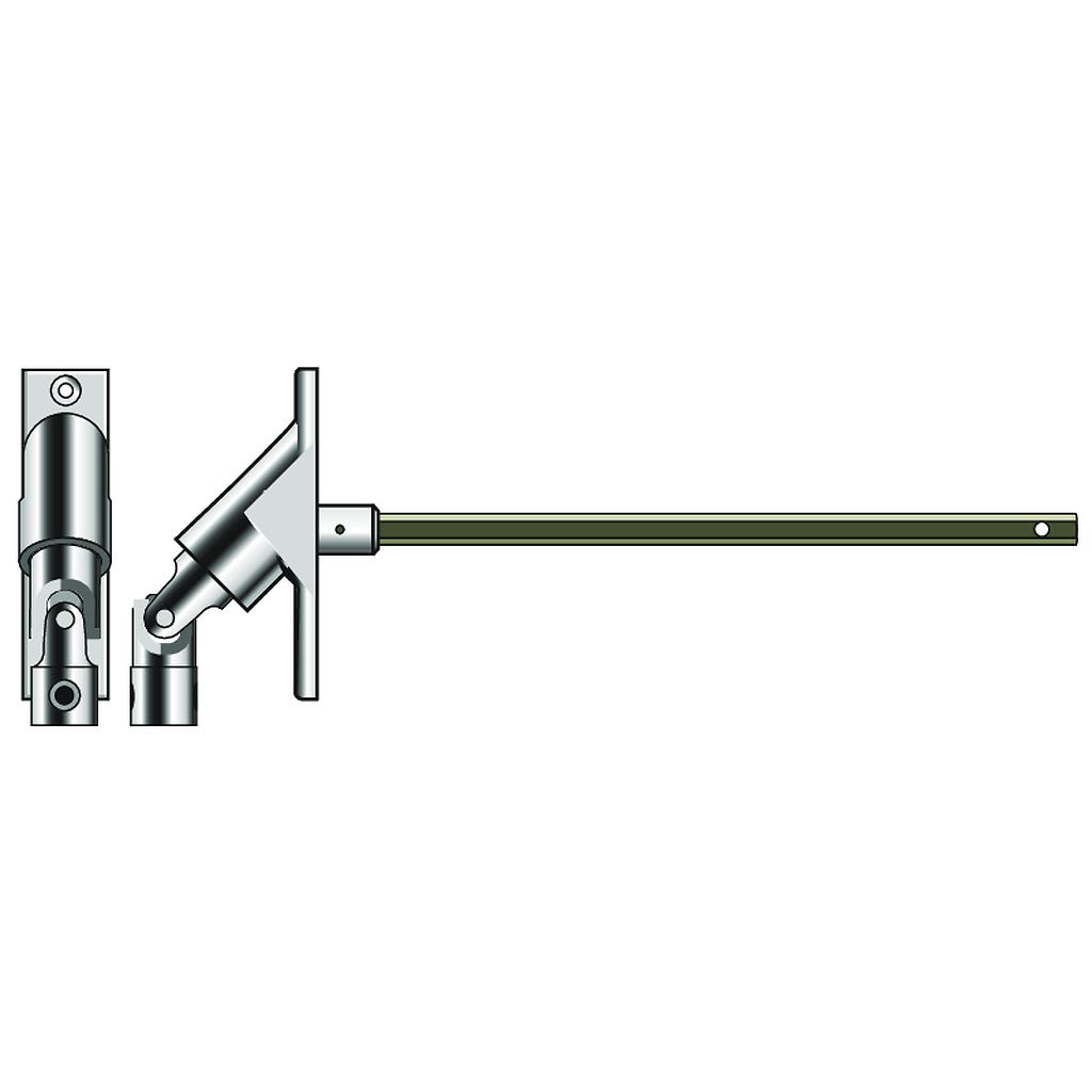 Somfy - Sortie caisson dble cardan long. 315 mm