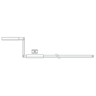 Somfy - Manivelle fixeø12 lg1200mm(zf)