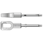 Somfy - Sortie caisson verticale long. 435 mm