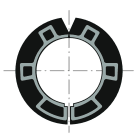 Somfy - Couronne ls 40 pour tube hassinger diamètre 51