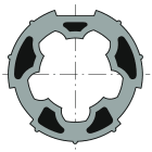 Somfy - Roue d50 tube ates d57