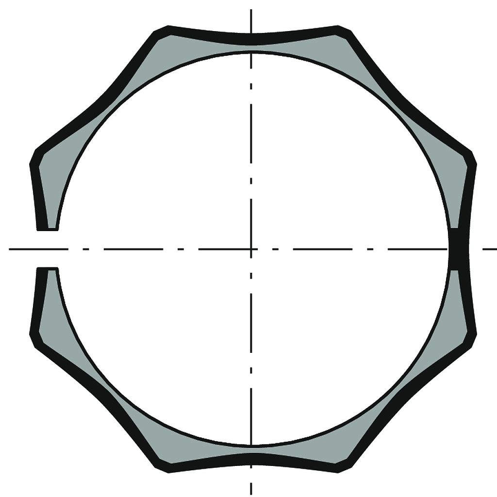 Somfy - Couronne ø50 tube oct50