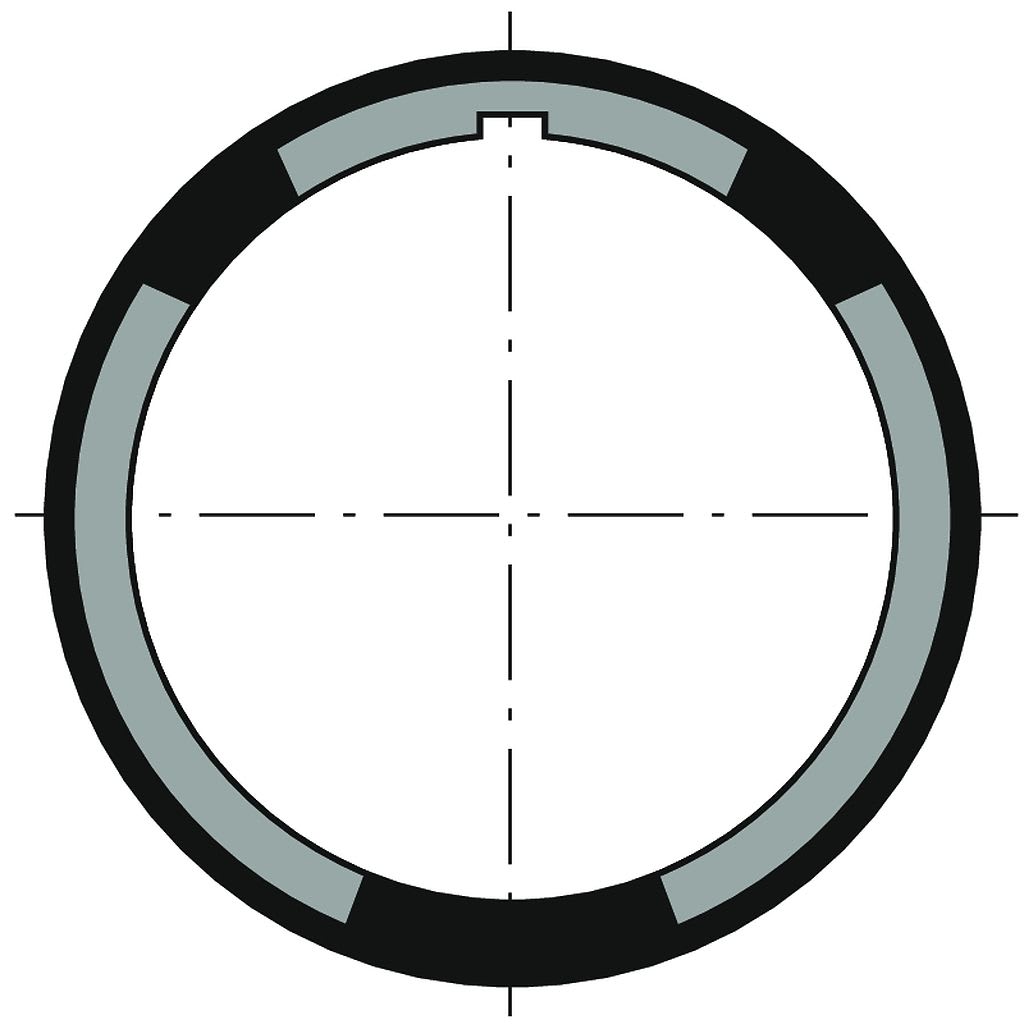 Somfy - Couronne d50 tube ates d57