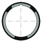 Somfy - Couronne d50 tube ates d57