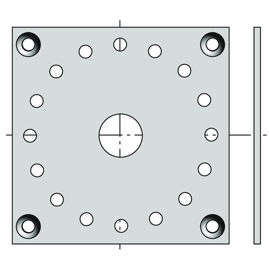 Somfy - Plaque 100x100 csi/dmi