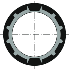 Somfy - Couronne lt50 tube imbac ø50