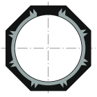 Somfy - Couronne ø50 tube oct60