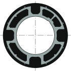 Somfy - Couronne ø50 tube ø76/78