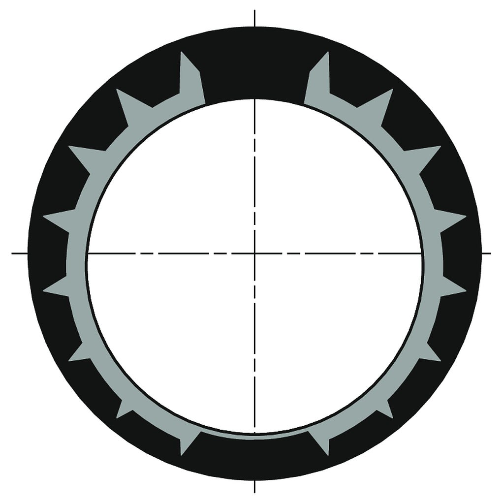 Somfy - Couronne d50 tubewelser d63 goutte plate