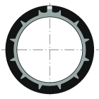 Somfy - Couronne ø50 tube d60x1,5&2