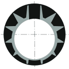 Somfy - Couronne d50 tube donher d70 goutte d12