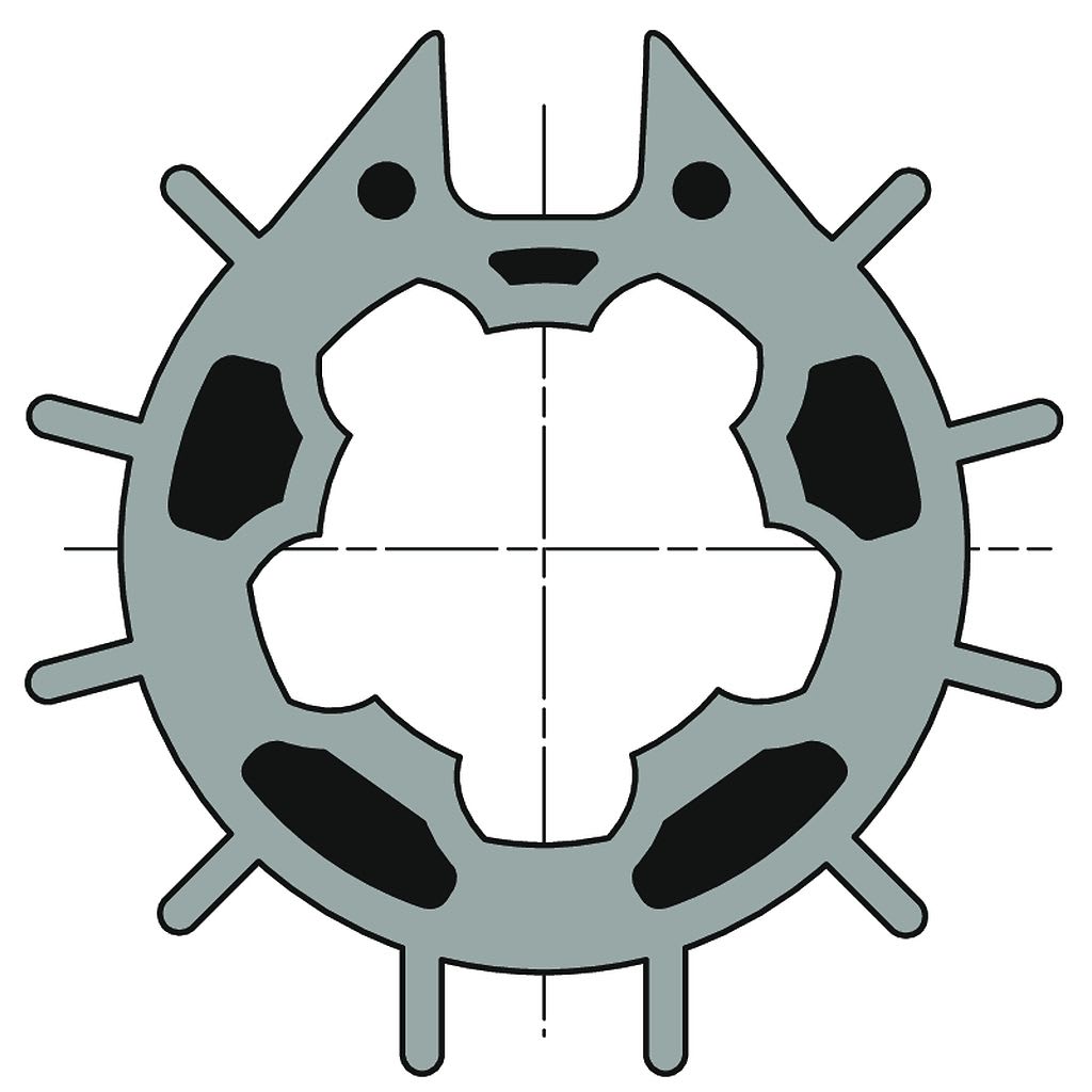 Somfy - Roue ø50 tube imbac d70 gr