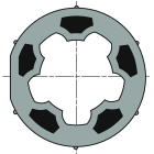 Somfy - Roue ø50 d60&60x1,5 mischler